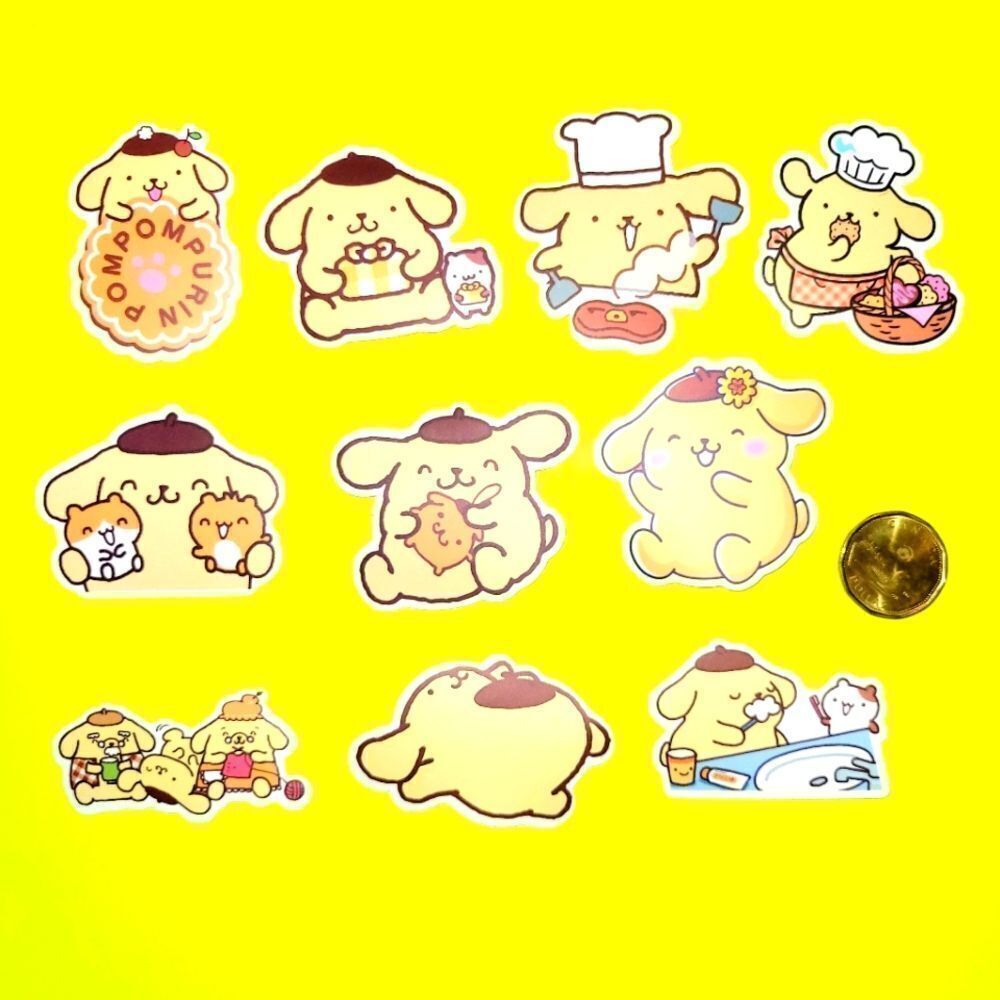 3/$20 Brand New 10x Pompompurin Waterproof Stickers #3